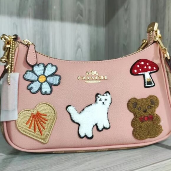Coach Teri Shoulder Bag With Creature Patches